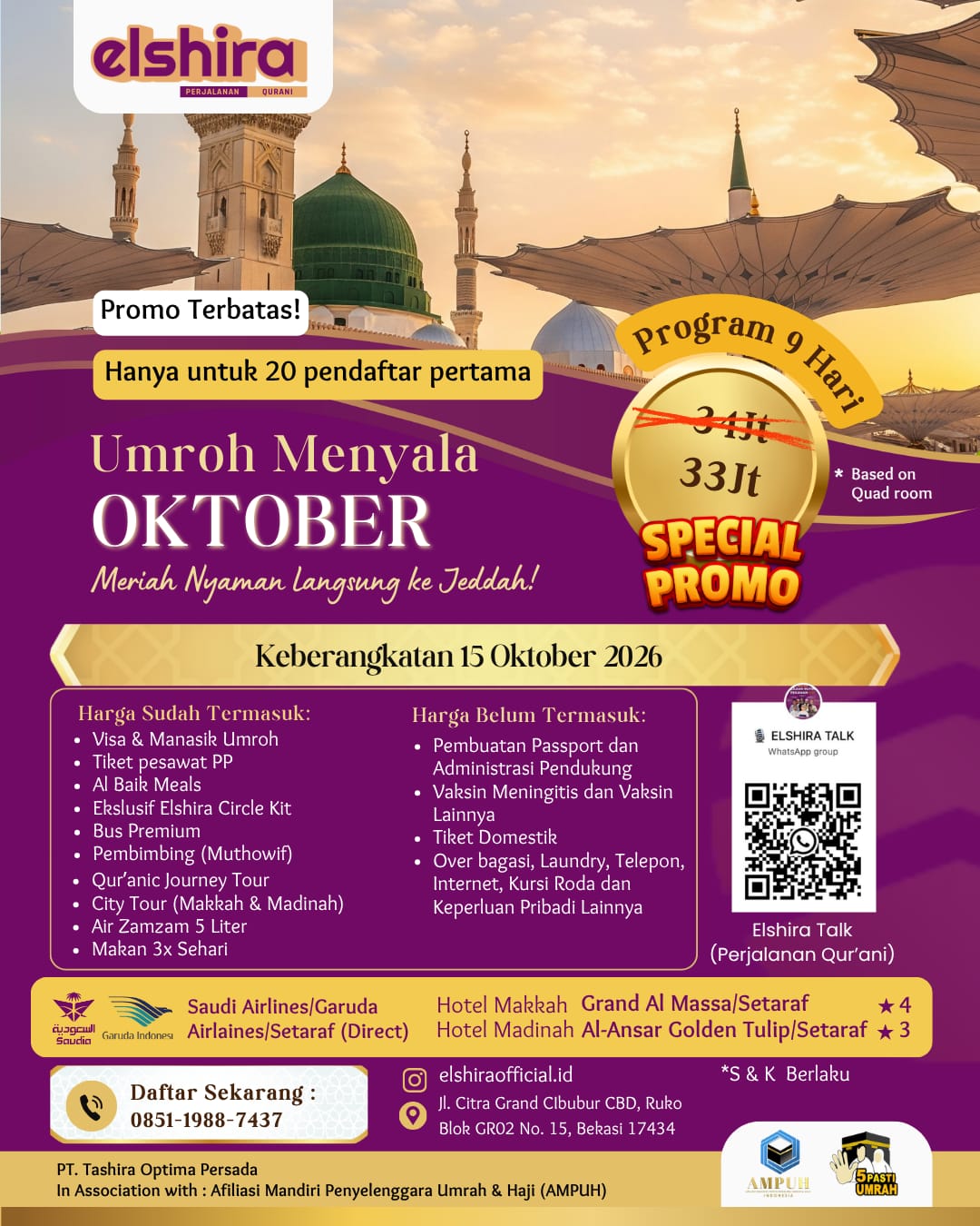Umroh Plus Thaif 10 Ags